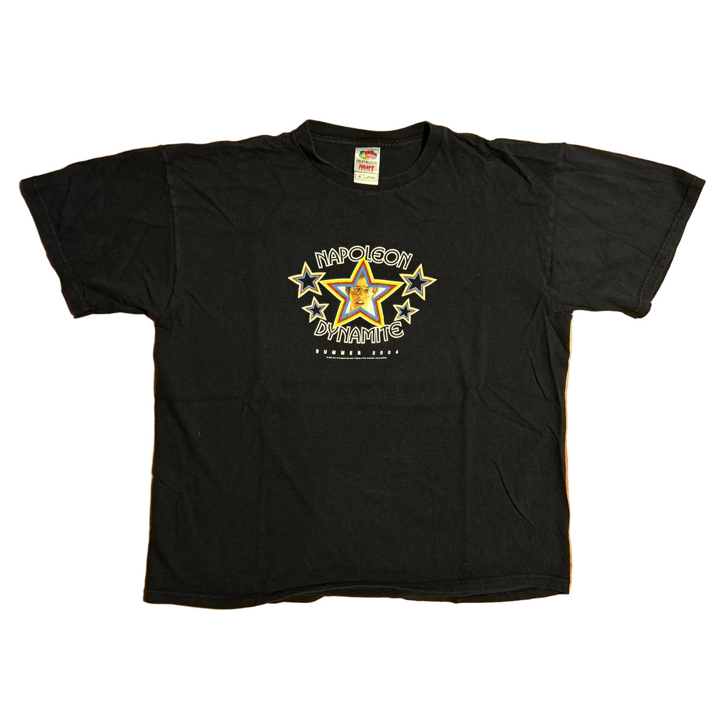 Napoleon Dynamite Summer 2004 Fox Release Black Movie Tshirt - Large - 23" x 26.5"