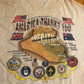 America Thanks You Iraqi Freedom Tan Brown Tshirt - Medium - 21" x 28"