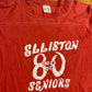 70/80's Sportswear Class of 1980 Seniors Red Shirt - XSmall - 14.5" x 24.5"