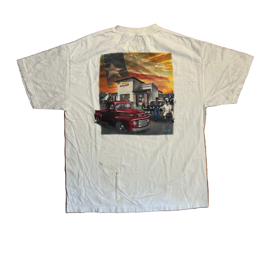 In N Out Texas White Tshirt - Large - 22.5" x 29"