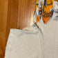 80/90's Ocean Pacific Distressed Surf AOP White Tshirt - Small - 19" x 25"