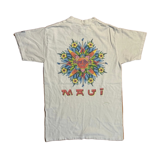 Hard Rock Cafe Maui White Tshirt - XSmall - 17.5" x 26"