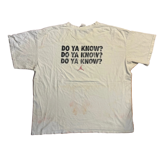 Nike Jordan Best on Earth Mars Spike Lee Do Ya Know White Tshirt - XLarge - 28.5" x 31"
