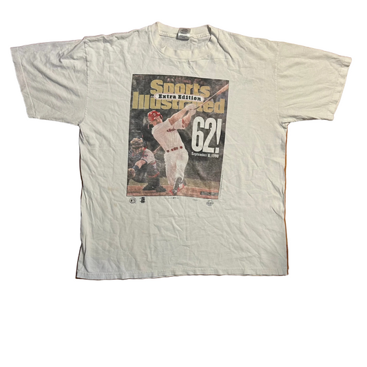 90's Silver Mountain Sportswear Sports Illustrated Cardinals MLB White Tshirt - XLarge - 25.5" x 31"