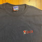 M&M Brand Embroidered Red M&M Navy Blue Tshirt - Medium - 21" x 29"