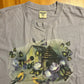 Comfort Colors Bird House Flowers Purple Tshirt - Large - 22" x 30"