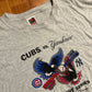 2003 FOTL Cubs Yankees MLB Baseball Grey Tshirt - XLarge - 24" x 30"