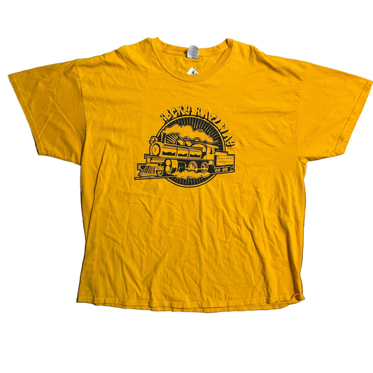 Rocky Railway Train Yellow Tshirt - XLarge - 26.5" x 31"