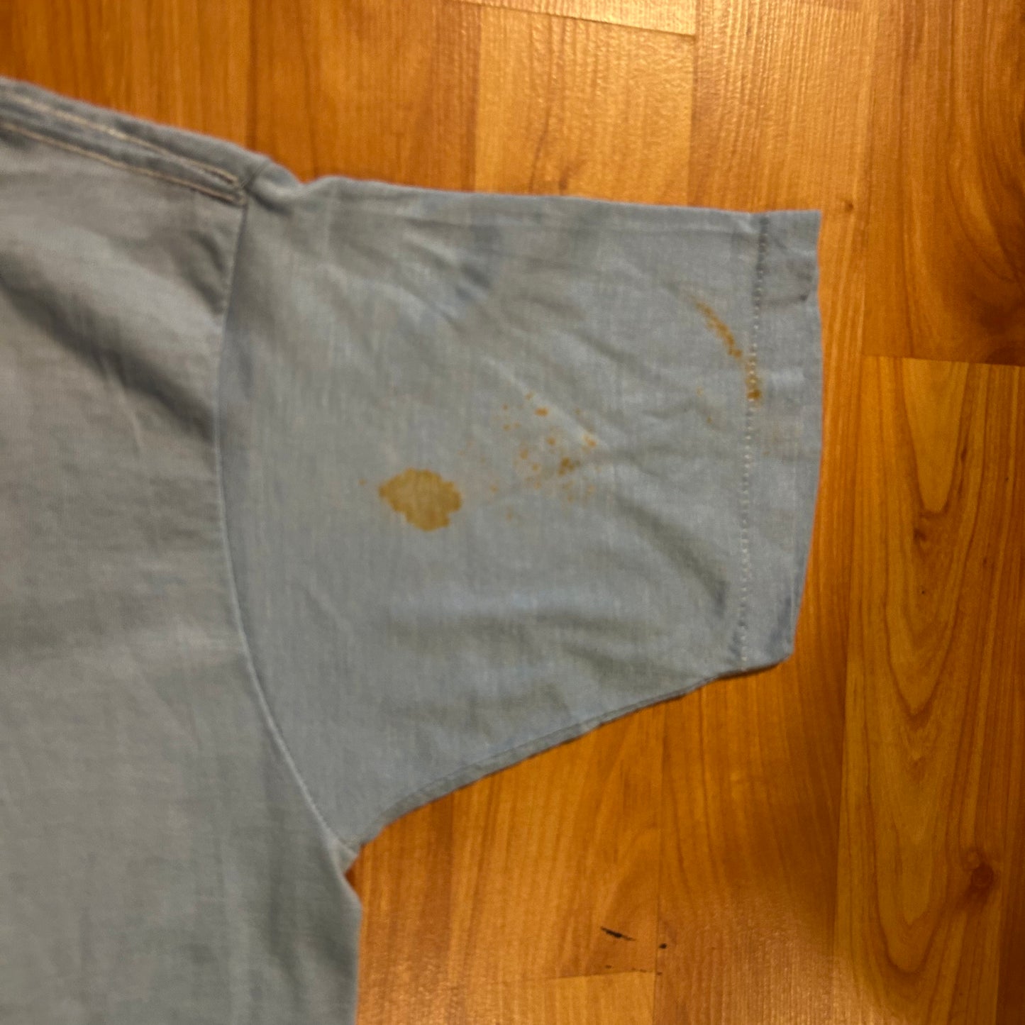 80's Washington DC Pride Rainbow Light Blue Tshirt - XSmall - 16" x 25"