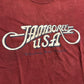 90's Screen Stars Jamboree USA Red Maroon Tshirt - Large - 23" x 27"