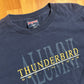 90’s Jansport Thunderbird Navy Blue Tshirt - Large - 23.5" x 32"
