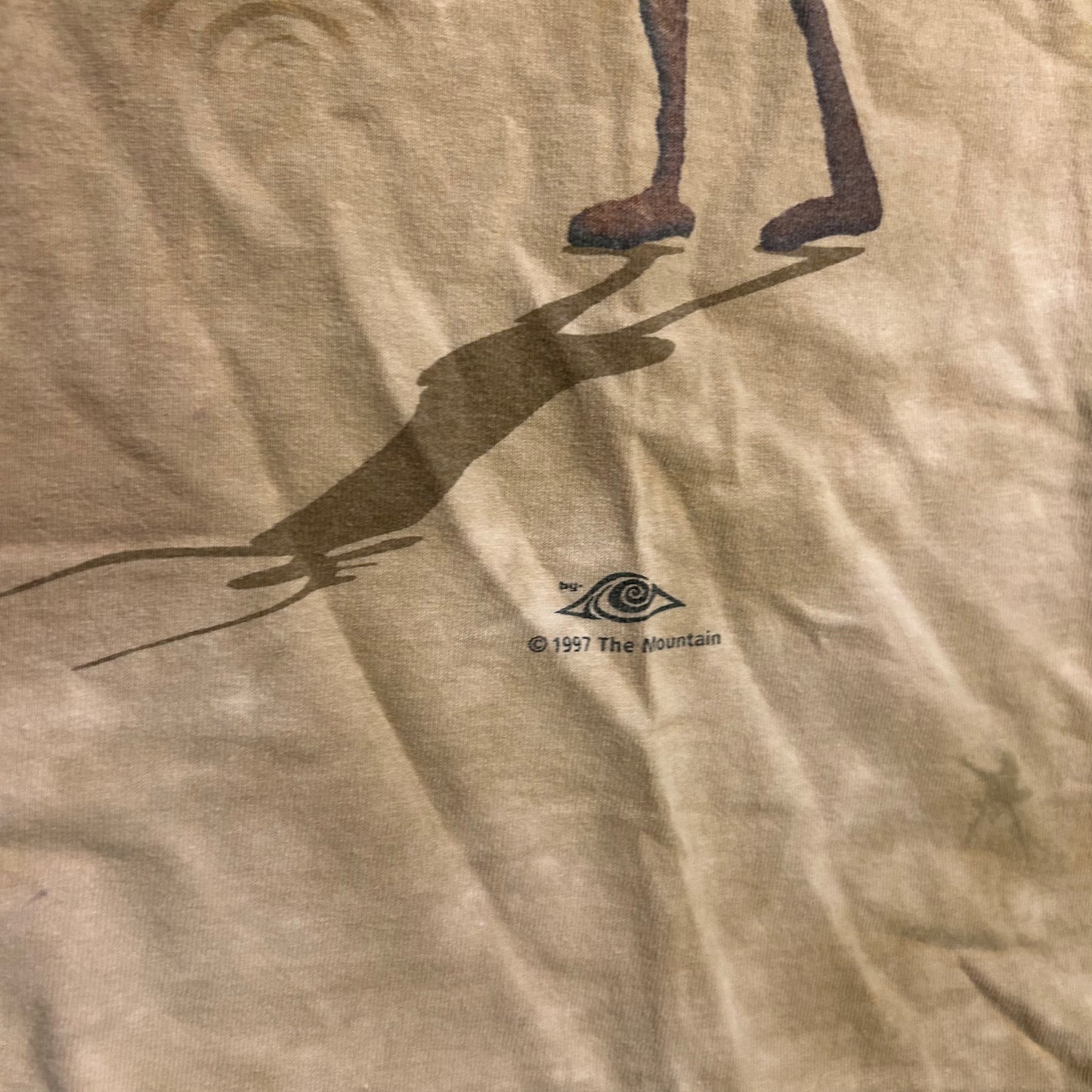 90's The Mountain Tie Dye Brown Tshirt - Large - 22" x 26.5"