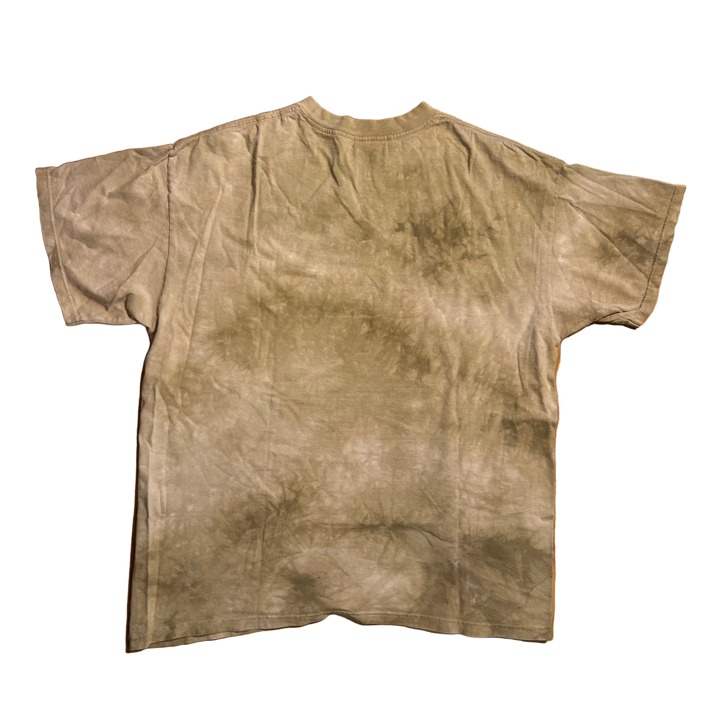 90's The Mountain Tie Dye Brown Tshirt - Large - 22" x 26.5"