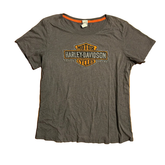 Harley Davidson Kerstings Judson Indiana Grey Tshirt - Large - 22" x 28.5"