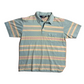 80/90’s Knightsbridge Light Blue Yellow Pink Pocket Polo Collared Shirt - Large - 23" x 27.5"