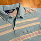 80/90’s Knightsbridge Light Blue Yellow Pink Pocket Polo Collared Shirt - Large - 23" x 27.5"