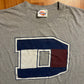 90's Dickies D Grey Tshirt - XLarge - 24" x 28.5"