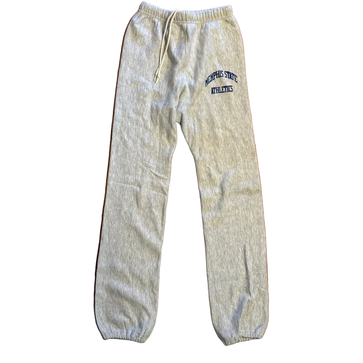 80/90's Jansport Memphis State Athletics Grey Reverse Weave Sweatpants - 24" x 32"