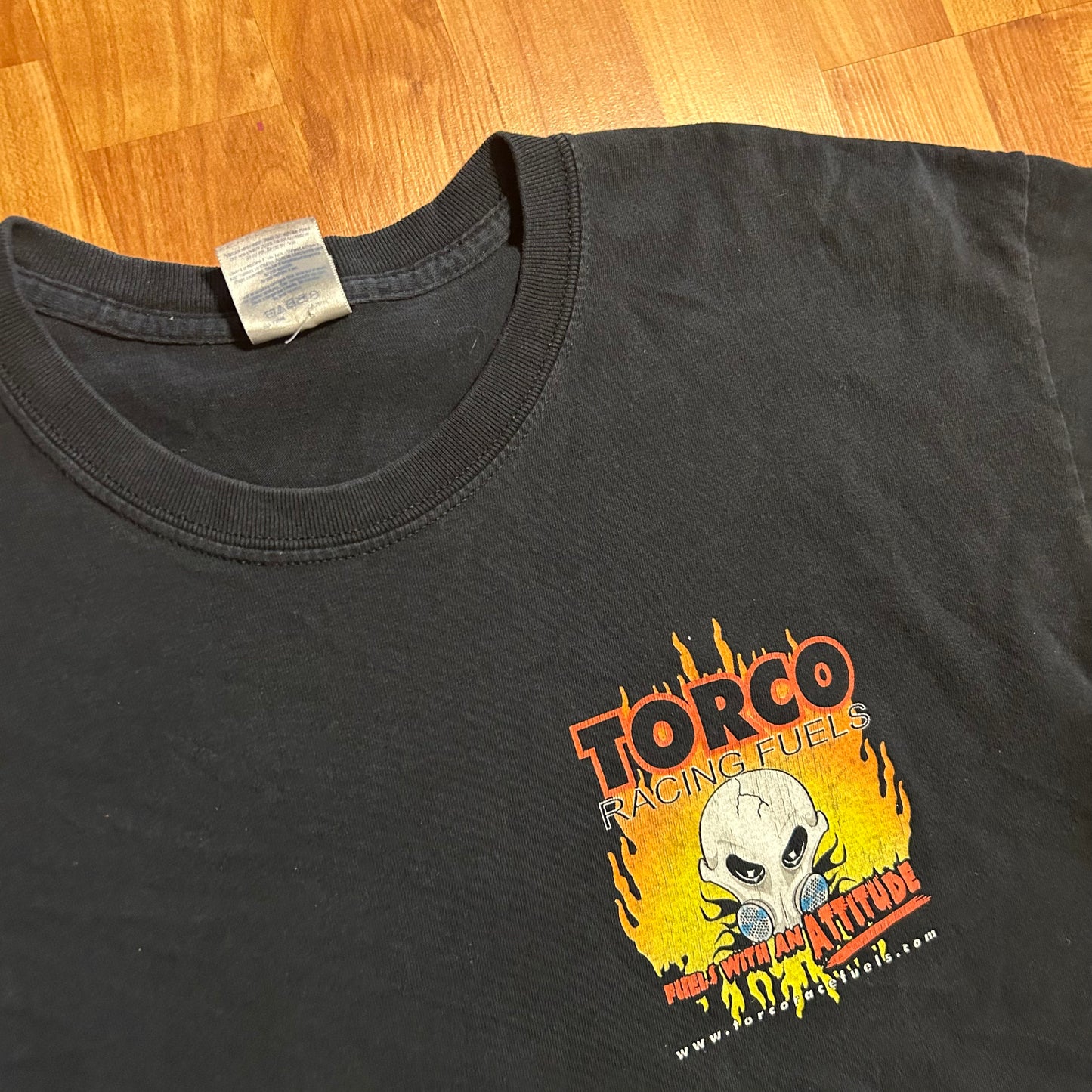 Torco Racing Fuels With an Attitude Black Tshirt - Medium - 21.5" x 28"