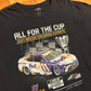 2024 NASCAR FedEx All for the Cup Denny Hamlin Racing Black Tshirt - XLarge - 24" x 31"