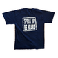 Gildan Navy Speak Up Be Heart Tshirt - Medium - 21" x 29"