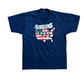 90's Screen Stars The Statlers Navy Tshirt - Medium - 21" x 29"