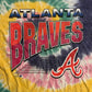Vintage Tubular Atlanta Braves MLB Tie Dye Tshirt - Medium - 20" x 27.5"