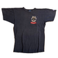 90's Champion Cleveland Indians MLB Embroidered Navy Blue Tshirt - Medium - 20" x 27"