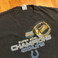 Super Bowl XLI Indianapolis Colts 2007 Black NFL Football Tshirt - XLarge - 25" x 30"