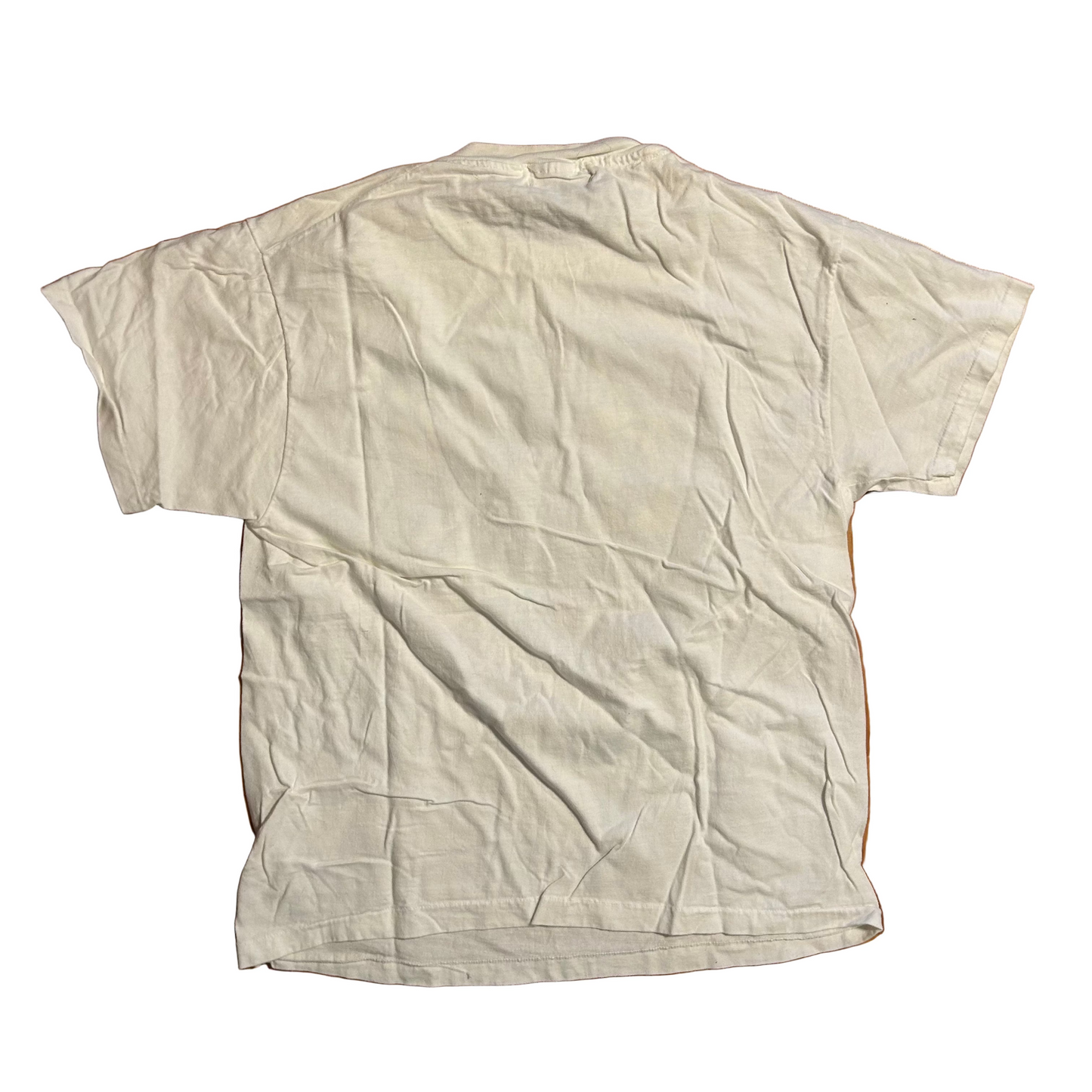 90's Old School Clothing Design White Tshirt - Medium - 20" x 27"