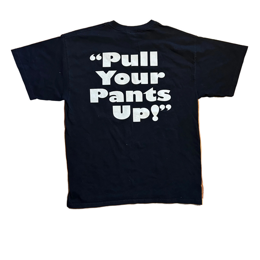 Gildan Six 8 Pull Your Pants Up Black Rap Tshirt - Medium - 21" x 28"