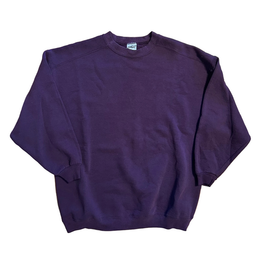 Chic Blank Purple Crewneck Sweatshirt - Large - 22" x 26"