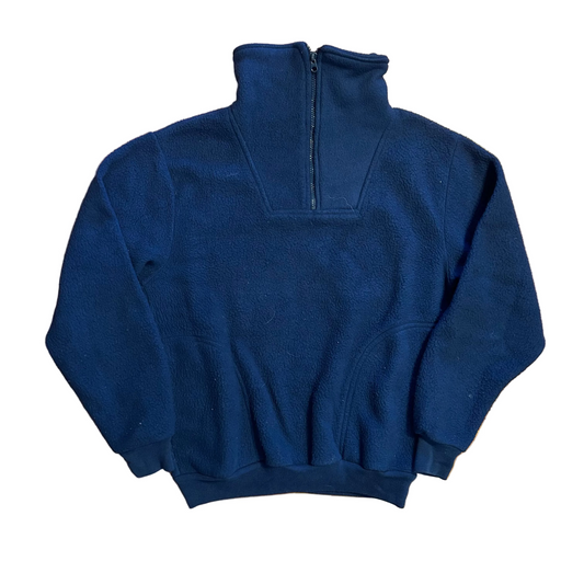 80's Dakota Five Brother Fleece Quarter Zip Pullover - Medium - 20" x 24"