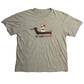 First to Arrive Last to Leave Secret Life of Pets Grey Tshirt - XLarge - 25" x 31"
