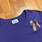 Only Necessities Purple Embroidered Terrier Tshirt - XLarge - 27" x 30"
