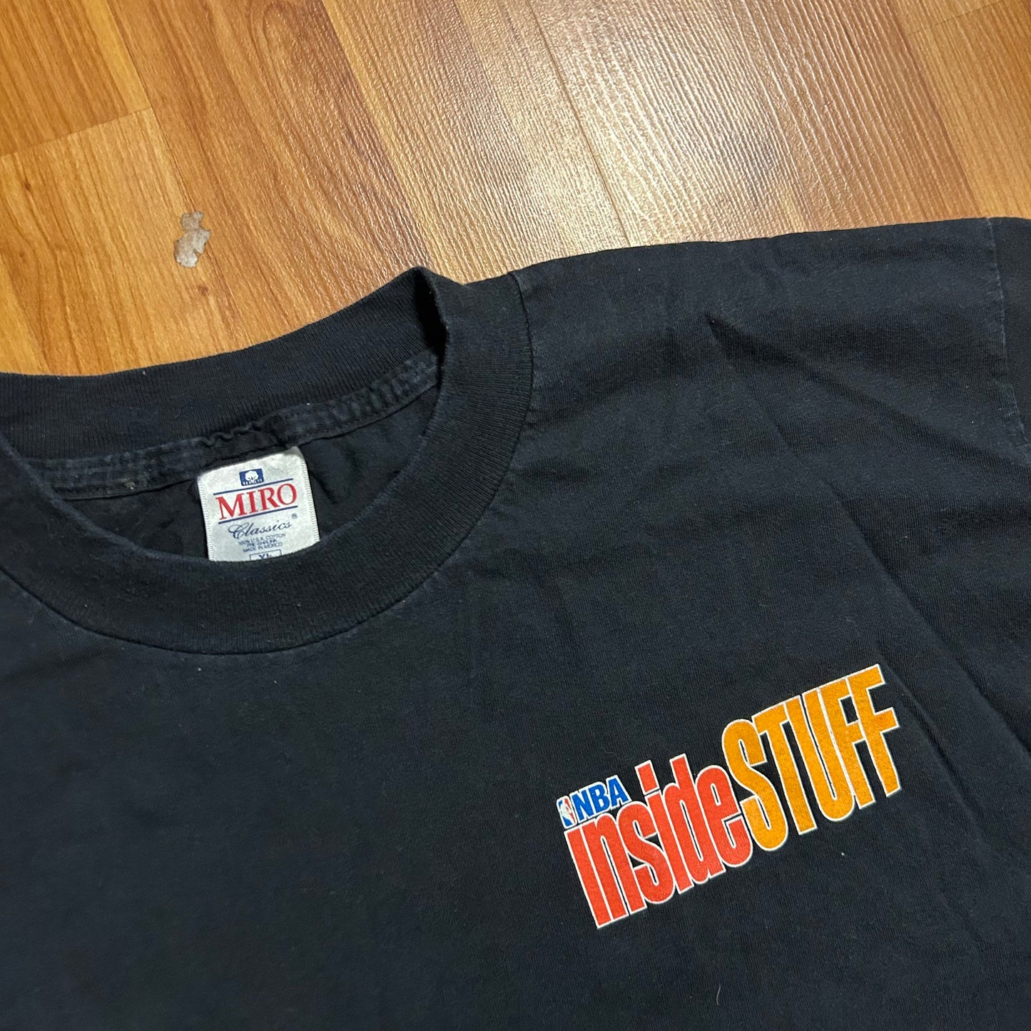 Get Stuffed NBA Inside Stuff Black Tshirt - Large - 23.5" x 31"