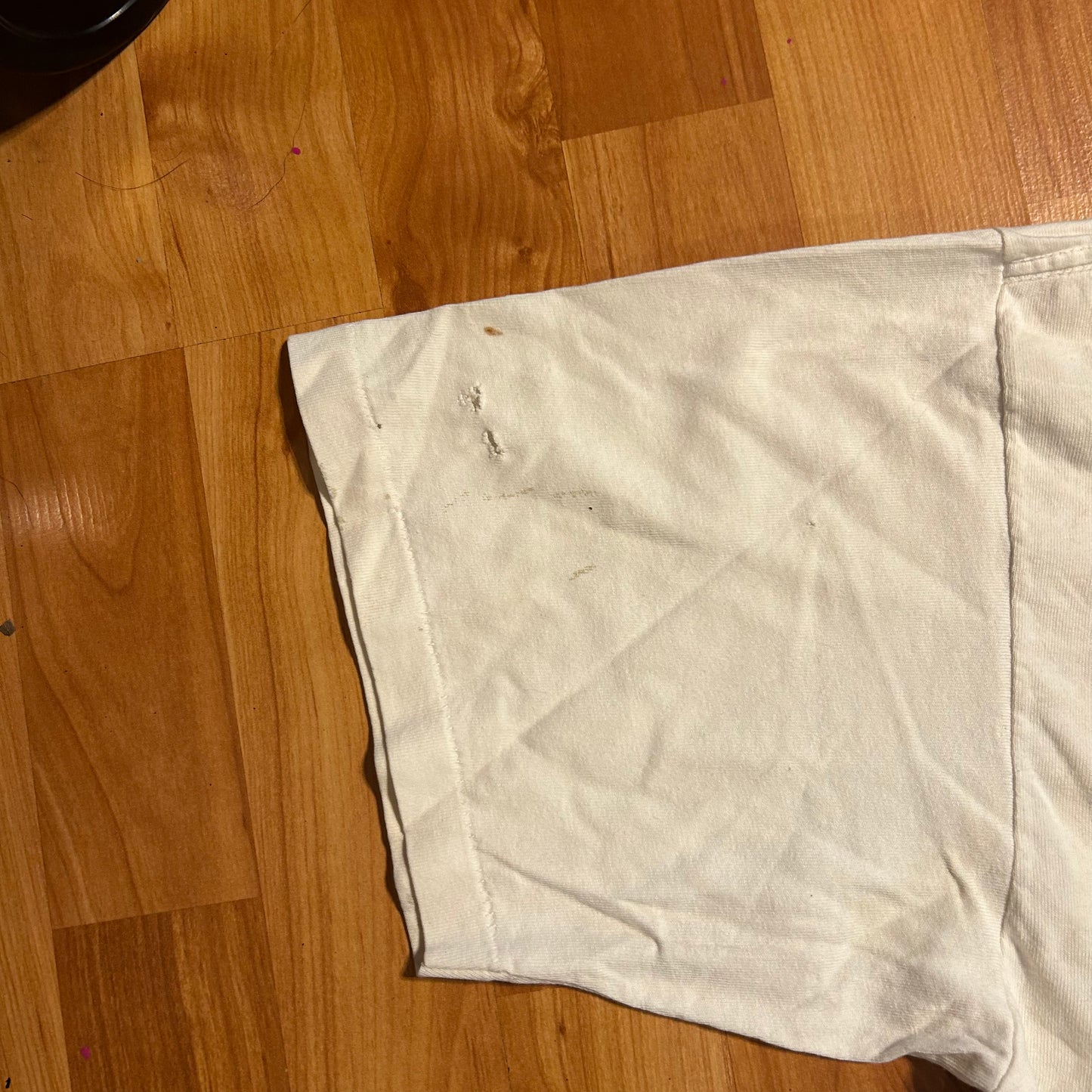 90's Center Cut Heavy T In Dad We Trust and Borrow Money From White Tshirt - Large - 23" x 29"