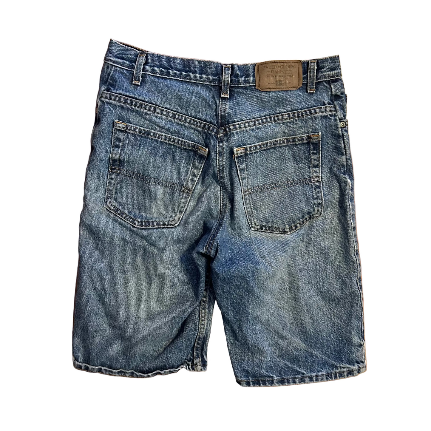 Faded Glory Blue Denim Jorts - 27" x 11"