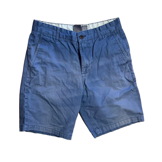 Falls Creek Faded Blue Cotton Shorts - 28" x 9.5"