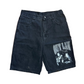 Tupac Outlaw Thug Life Black Police Denim Jorts - 32" x 12"