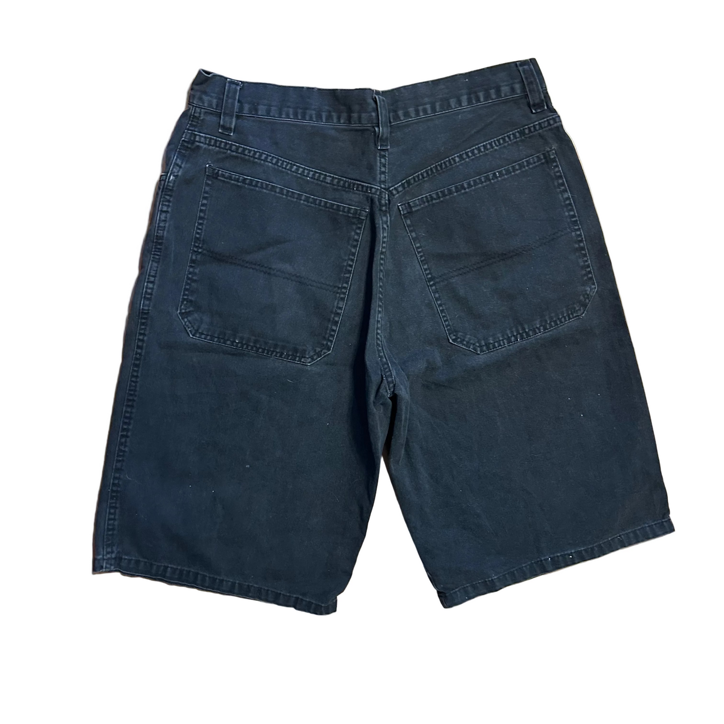 Tupac Outlaw Thug Life Black Police Denim Jorts - 32" x 12"