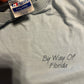 80/90's Hanes Fifty Fifty By Way of Florida Islander Light Blue Tshirt - Medium - 20" x 27"