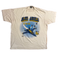 90's Screen Stars Blue Angels F/A 18 White Tshirt - XLarge - 25" x 30"