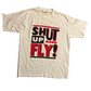90's Shut Up and Fly RipCord White Tshirt - Large - 22" x 30"
