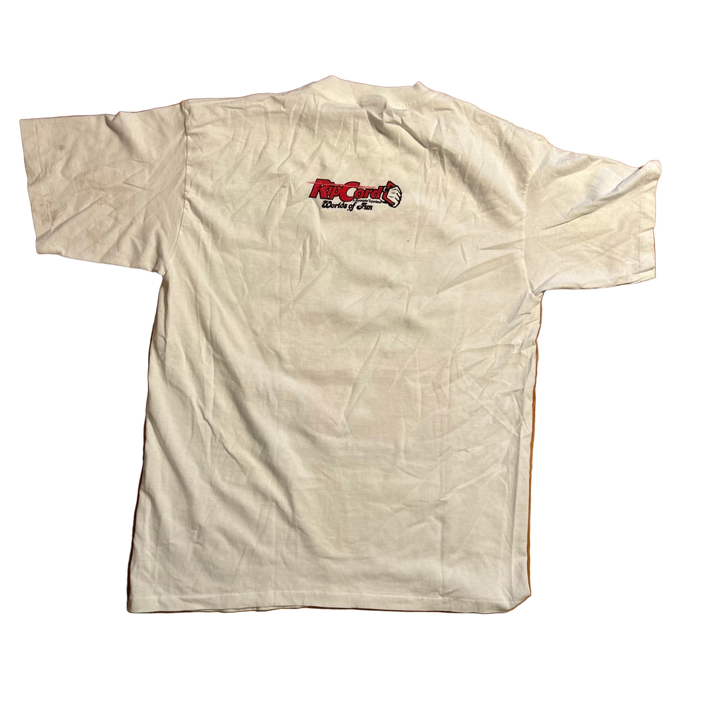 90's Shut Up and Fly RipCord White Tshirt - Large - 22" x 30"