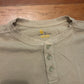 Carhartt Carphartt Waffle Knit Quarter Button Up Beige Khaki Longsleeve Pullover Shirt - XLarge - 27" x 32"