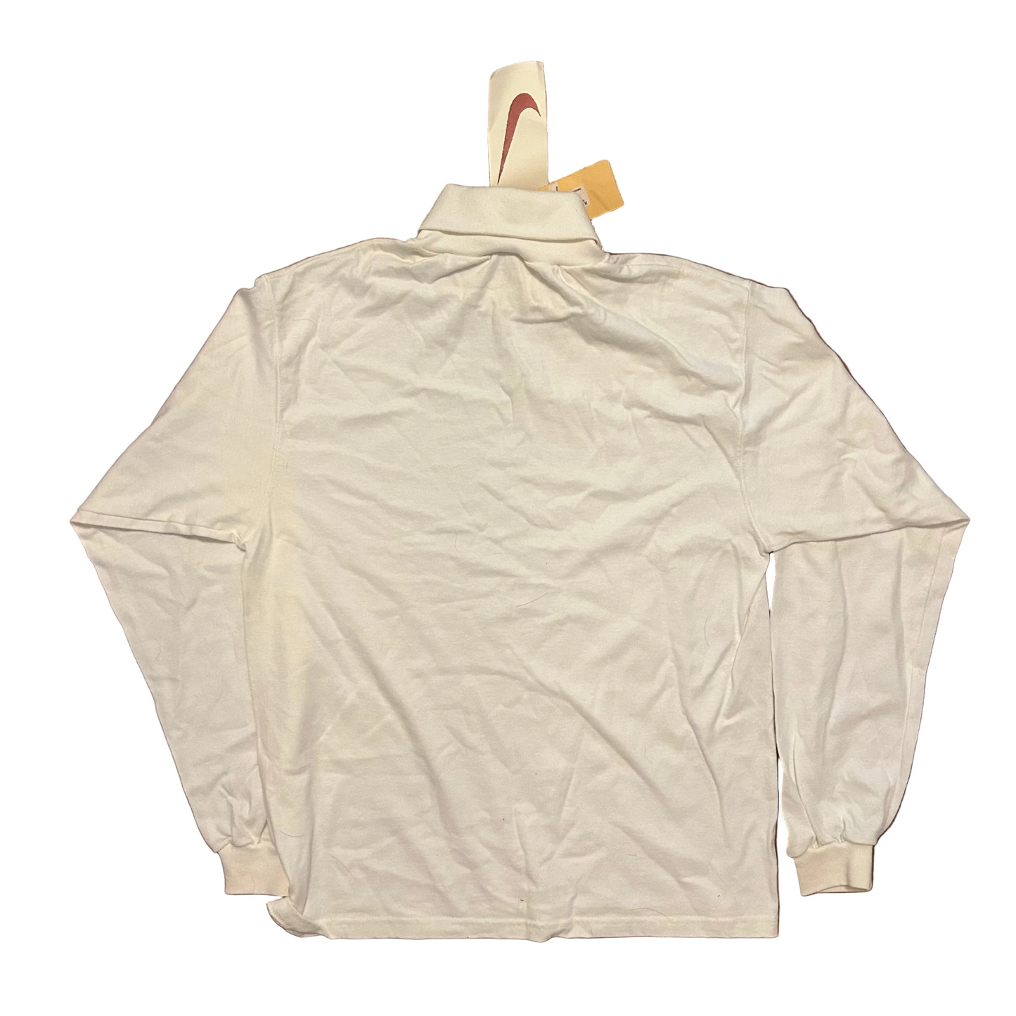 NWT Brand New 90’s Nike White Mock Neck Longsleeve Shirt - Tagged Kids - Medium - 20" x 27"