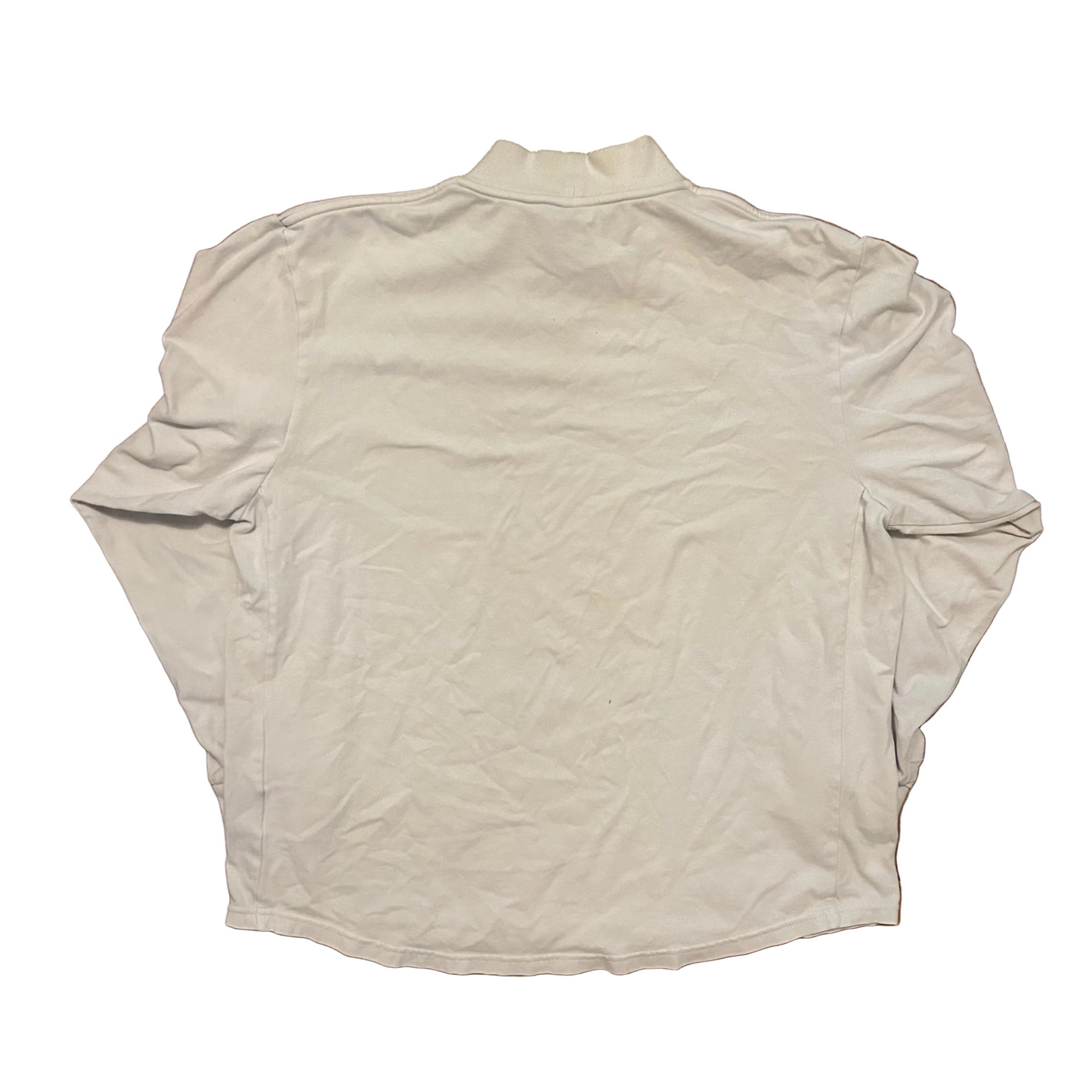 00’s Nike Kentucky University Wildcats White Mock Neck Longsleeve Shirt - Large - 22" x 25.5"