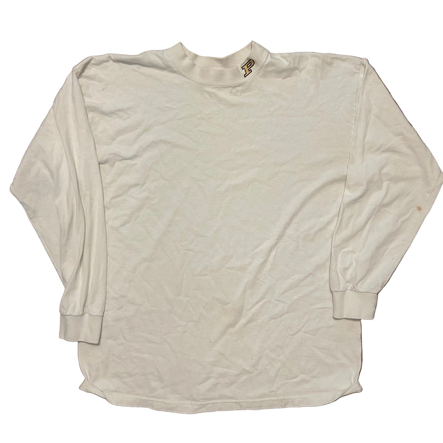 Crable Sportswear Purdue University Boilermakers White Longsleeve Shirt - XLarge - 24" x 31"