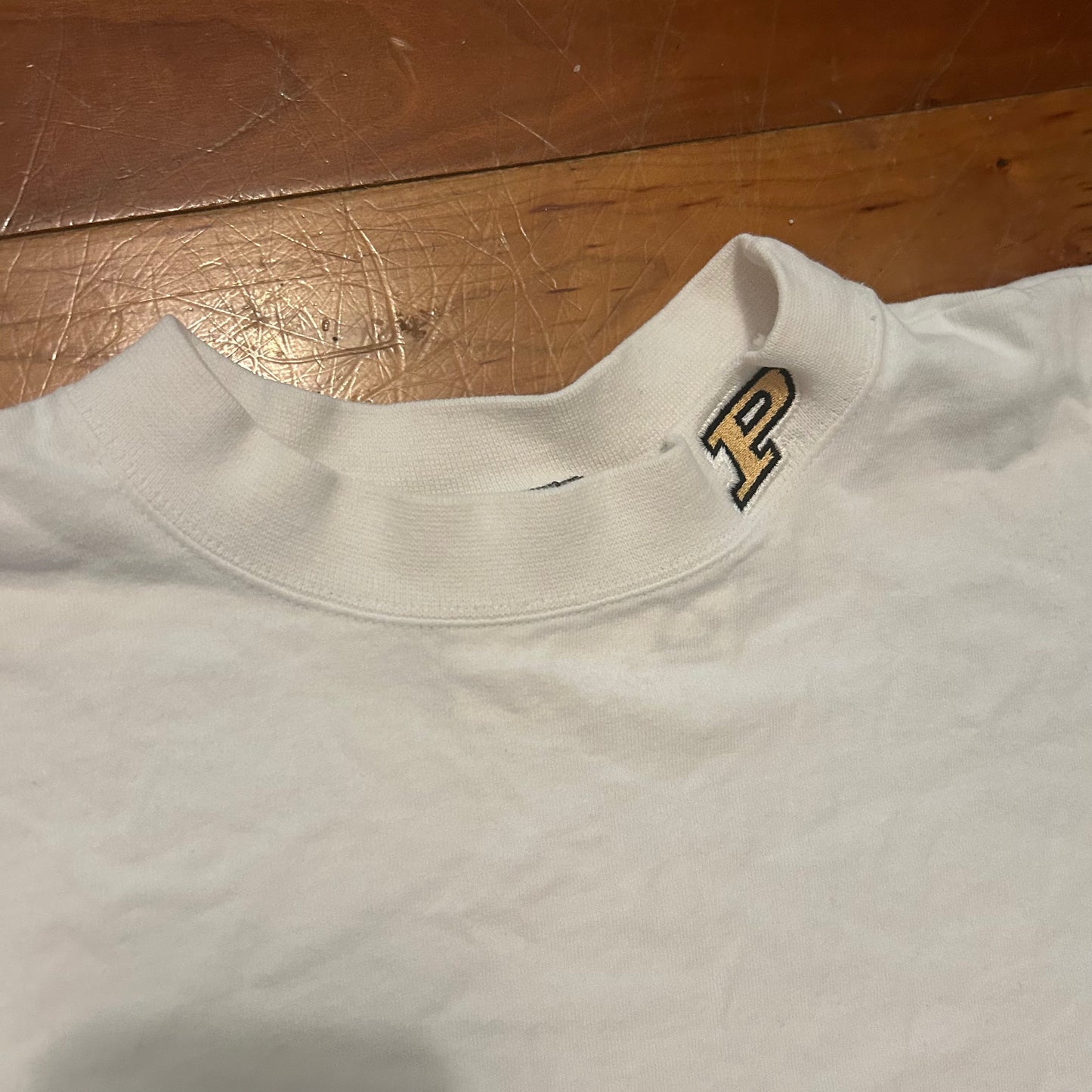 Crable Sportswear Purdue University Boilermakers White Longsleeve Shirt - XLarge - 24" x 31"